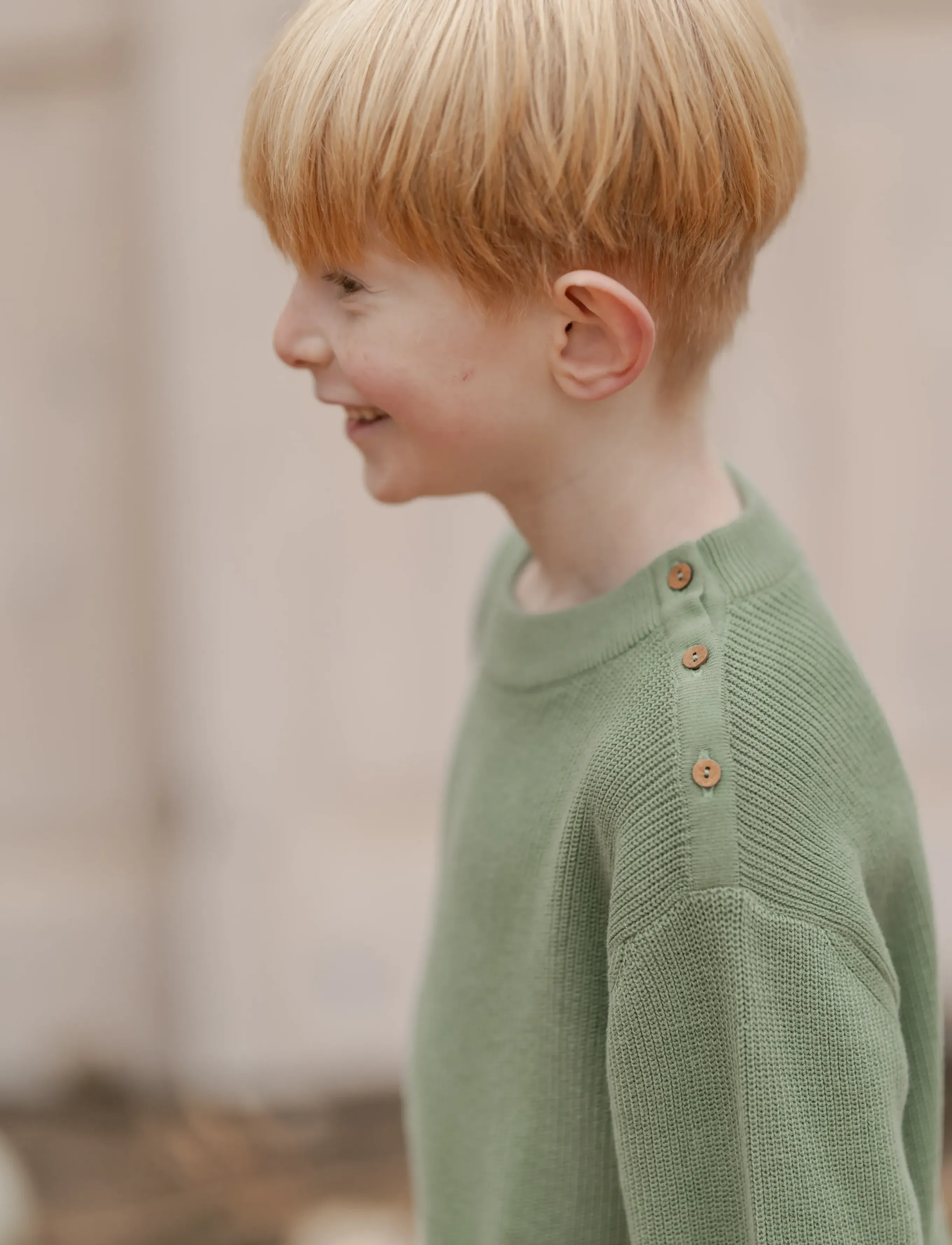 Hanevild - theodor sweater - trøjer - shale green - 4