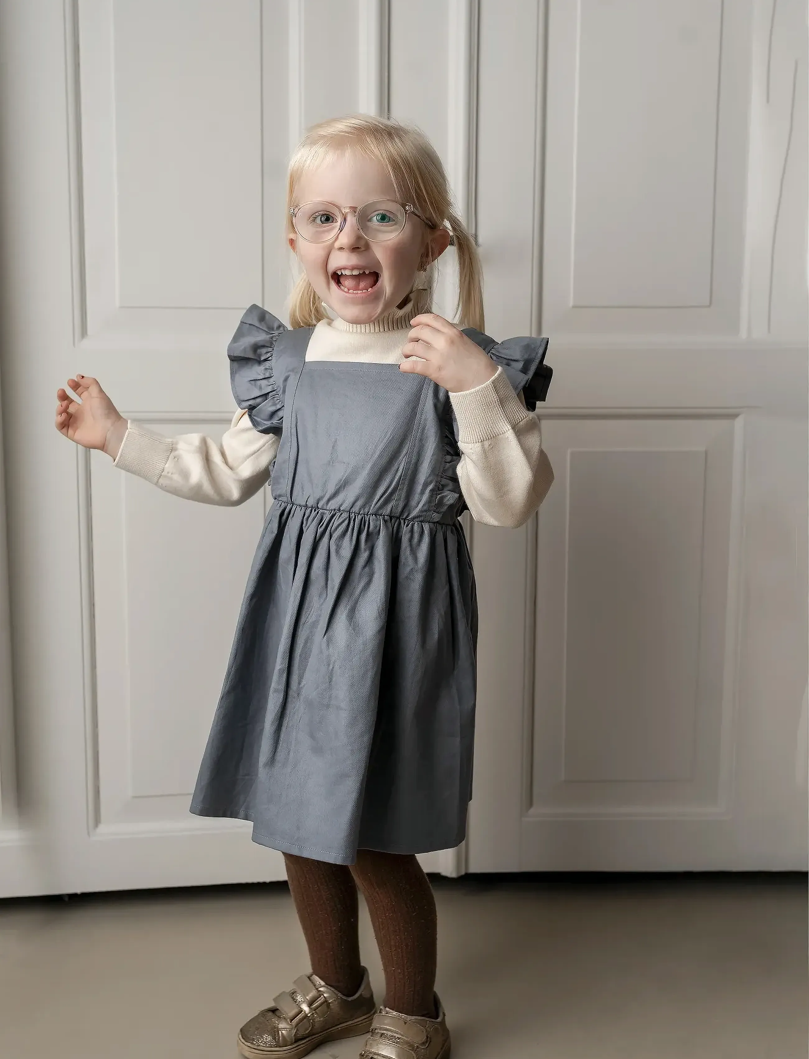 Hanevild - gertrud dress - blue - 3