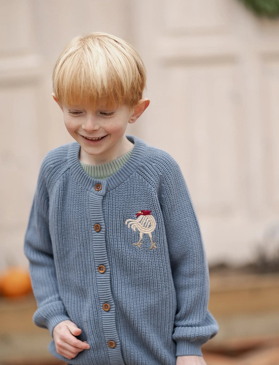 Hanevild - Kaj cardigan - cardigans - blue blizzard - 0