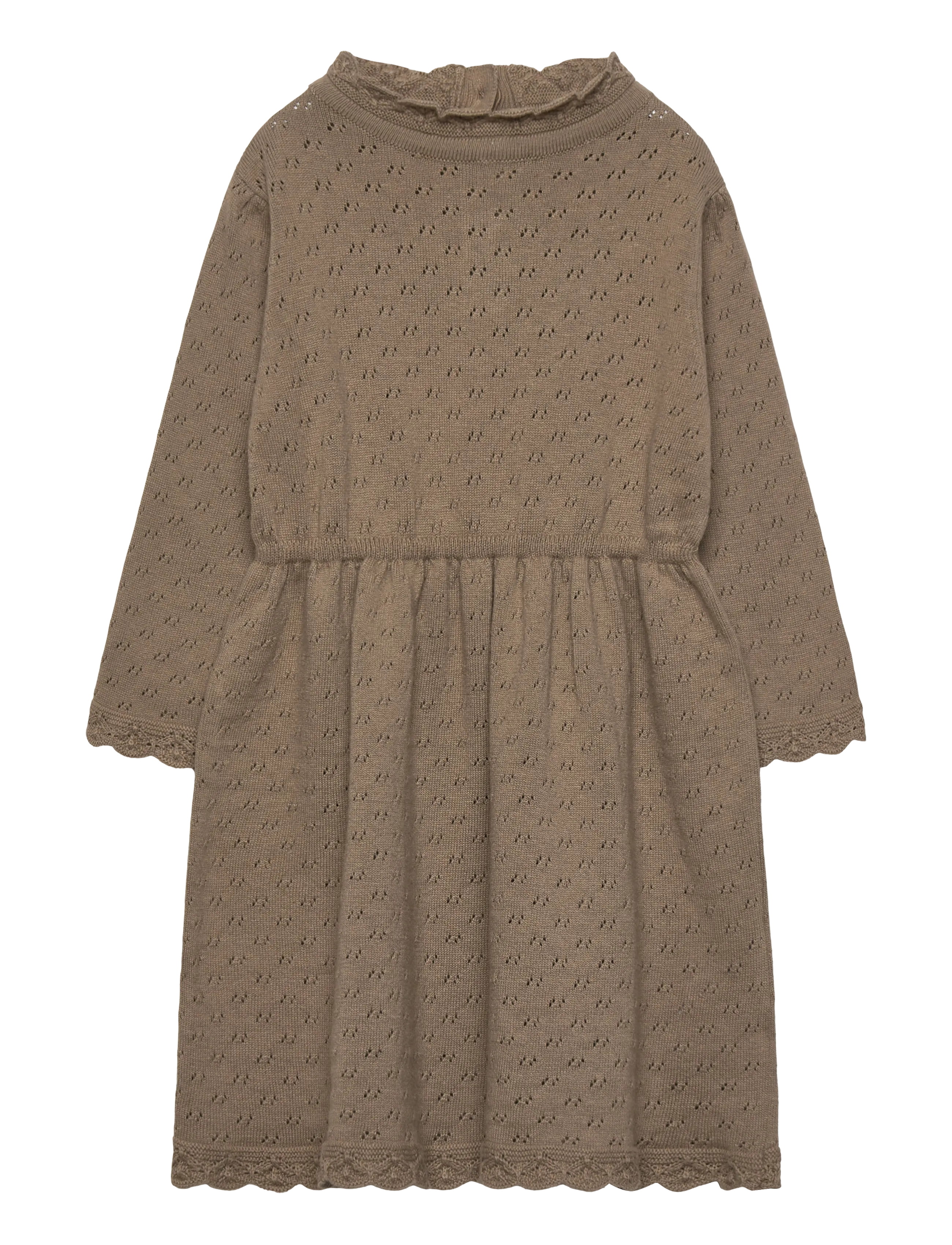 HANEVILD Scallop Kleid Beige - 86 - Kinder