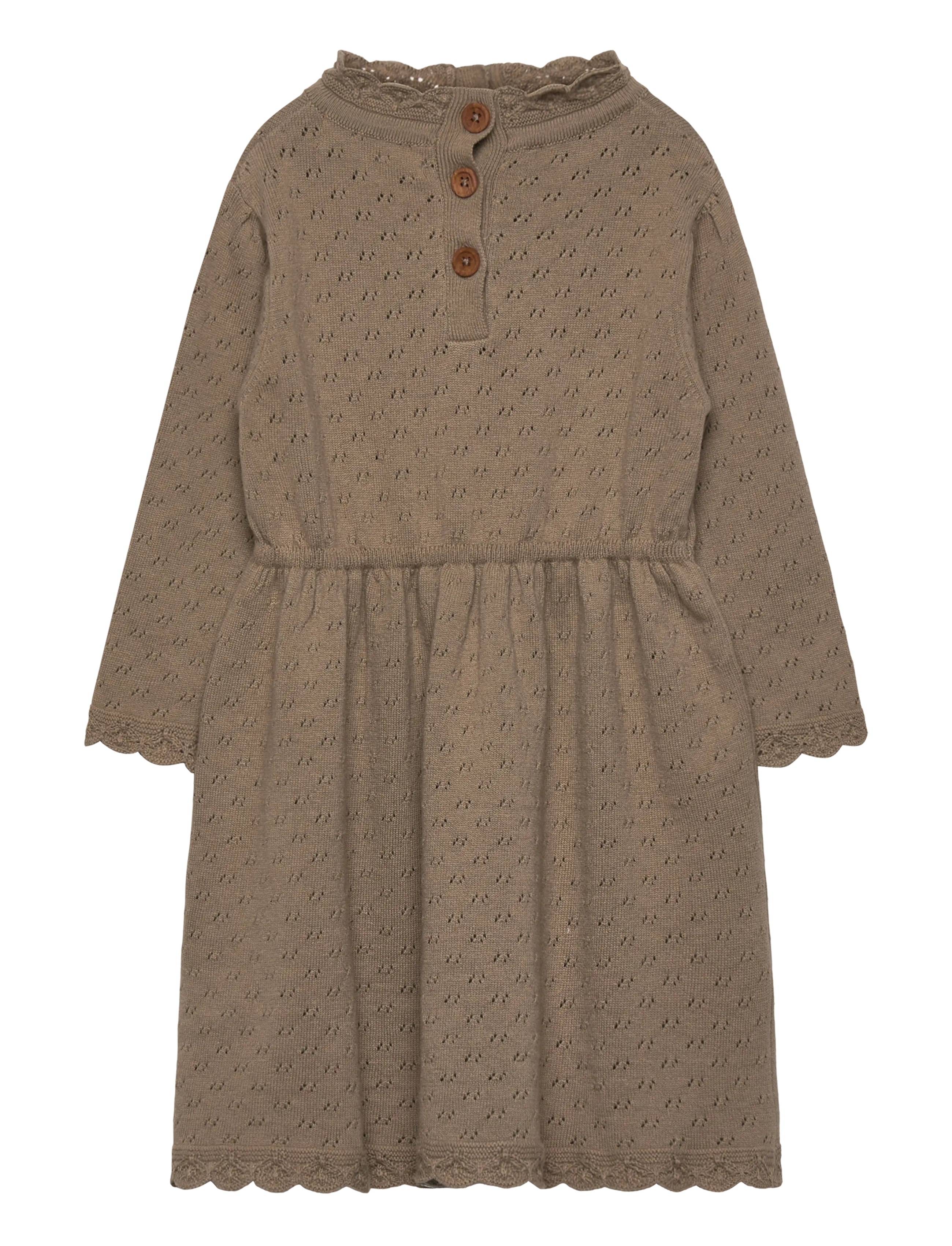 Hanevild - scallop dress - langärmelige babykleider - crockery - 2