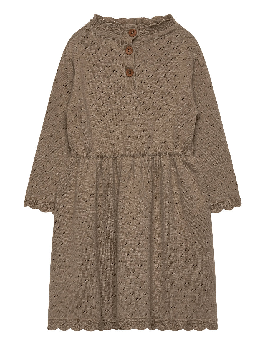 Hanevild - scallop dress - pikkade varrukatega beebikleidid - crockery - 2
