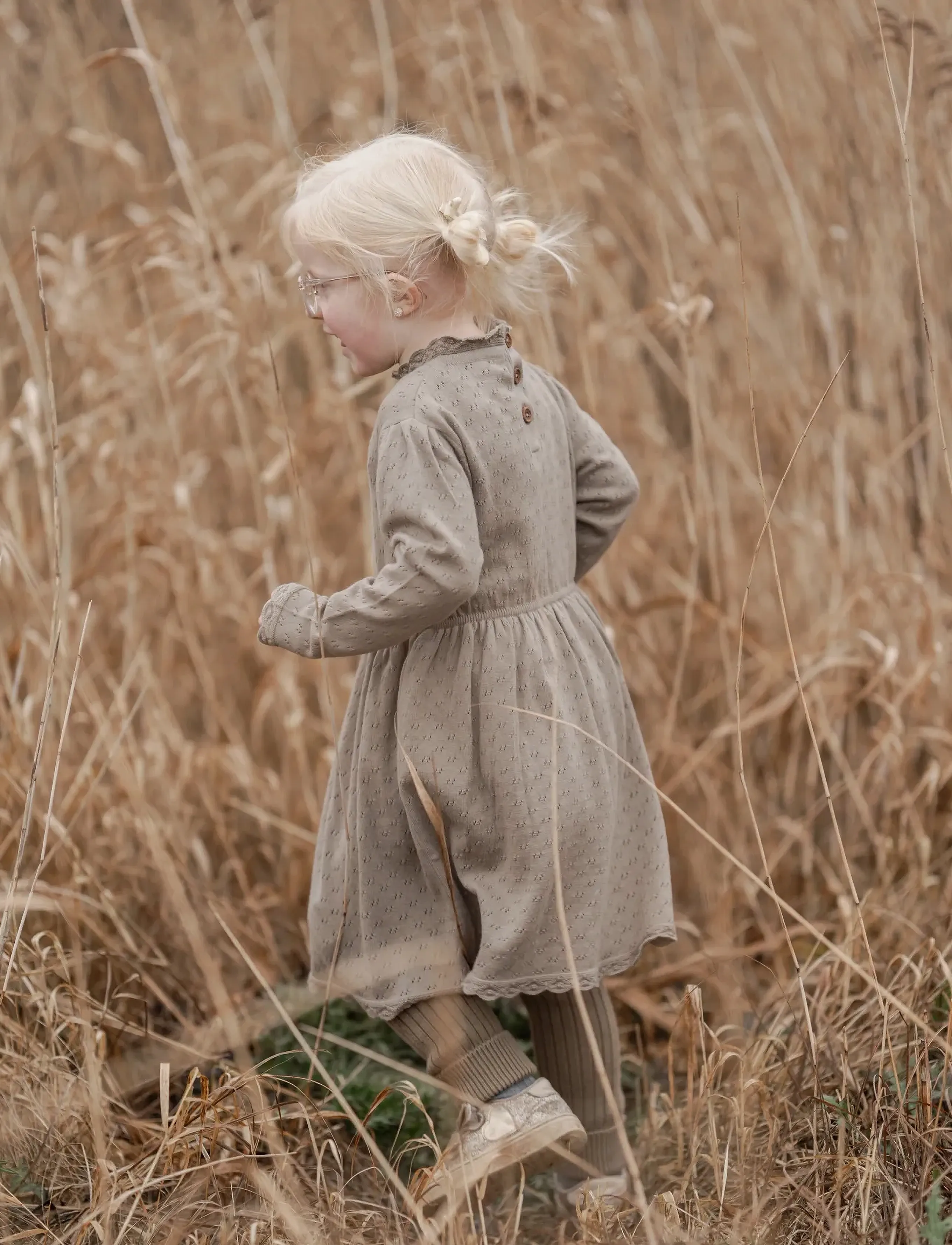 Hanevild - scallop dress - langärmelige babykleider - crockery - 5