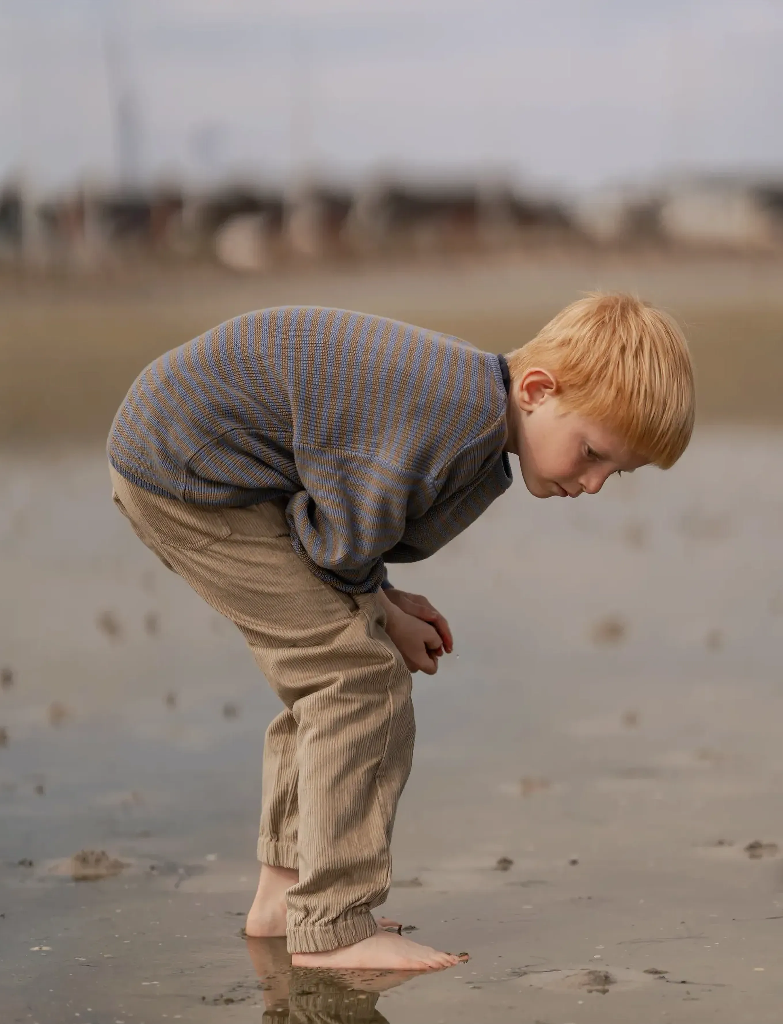 Hanevild Michael blouse - Jumpers - CROCKERY/BLUE BLIZZARD / navy