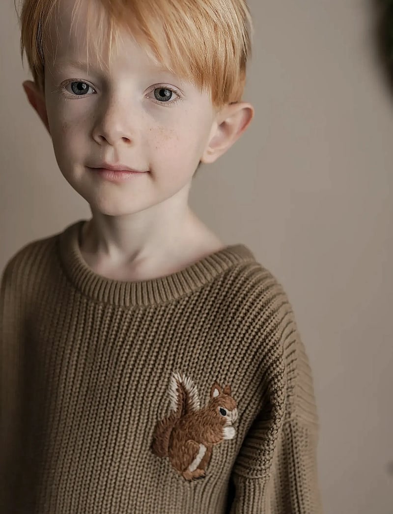 Hanevild - Lauge blouse - stickade tröjor - coriander - 0