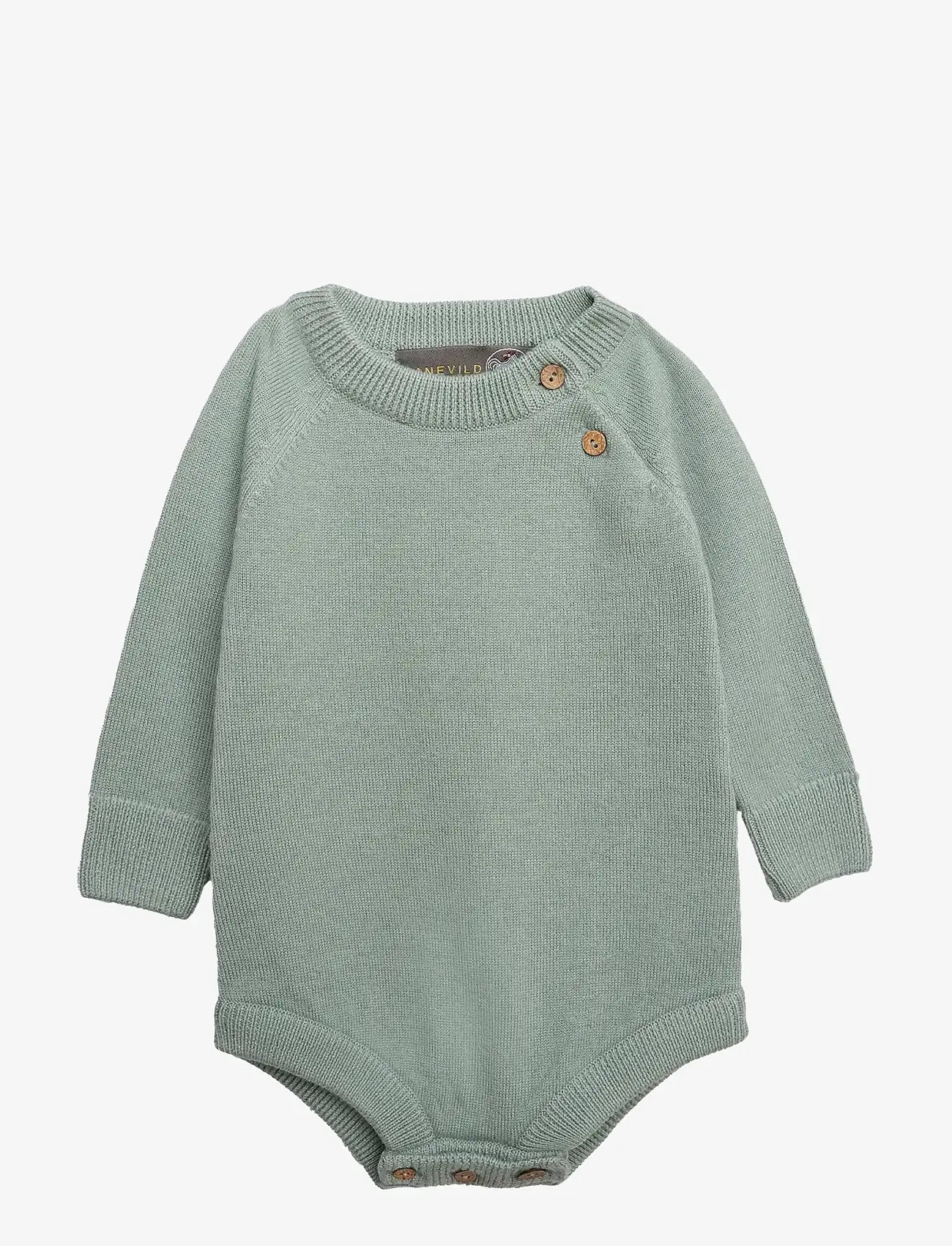 Hanevild - Martin romper - långärmade bodies - sage green - 1