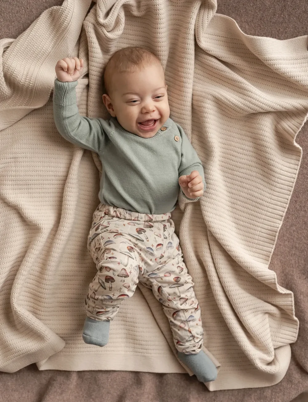 Hanevild - Martin romper - langärmelige bodys - sage green - 3