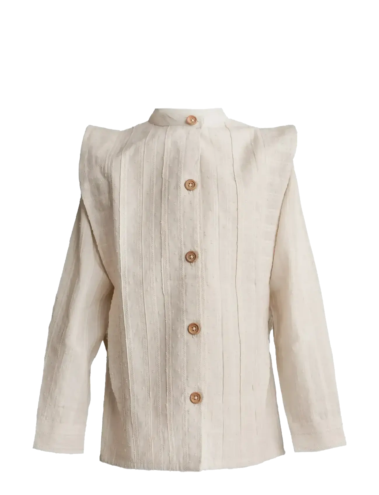 HANEVILD Strickjacke Shirt Beige - 122/128 - Kinder