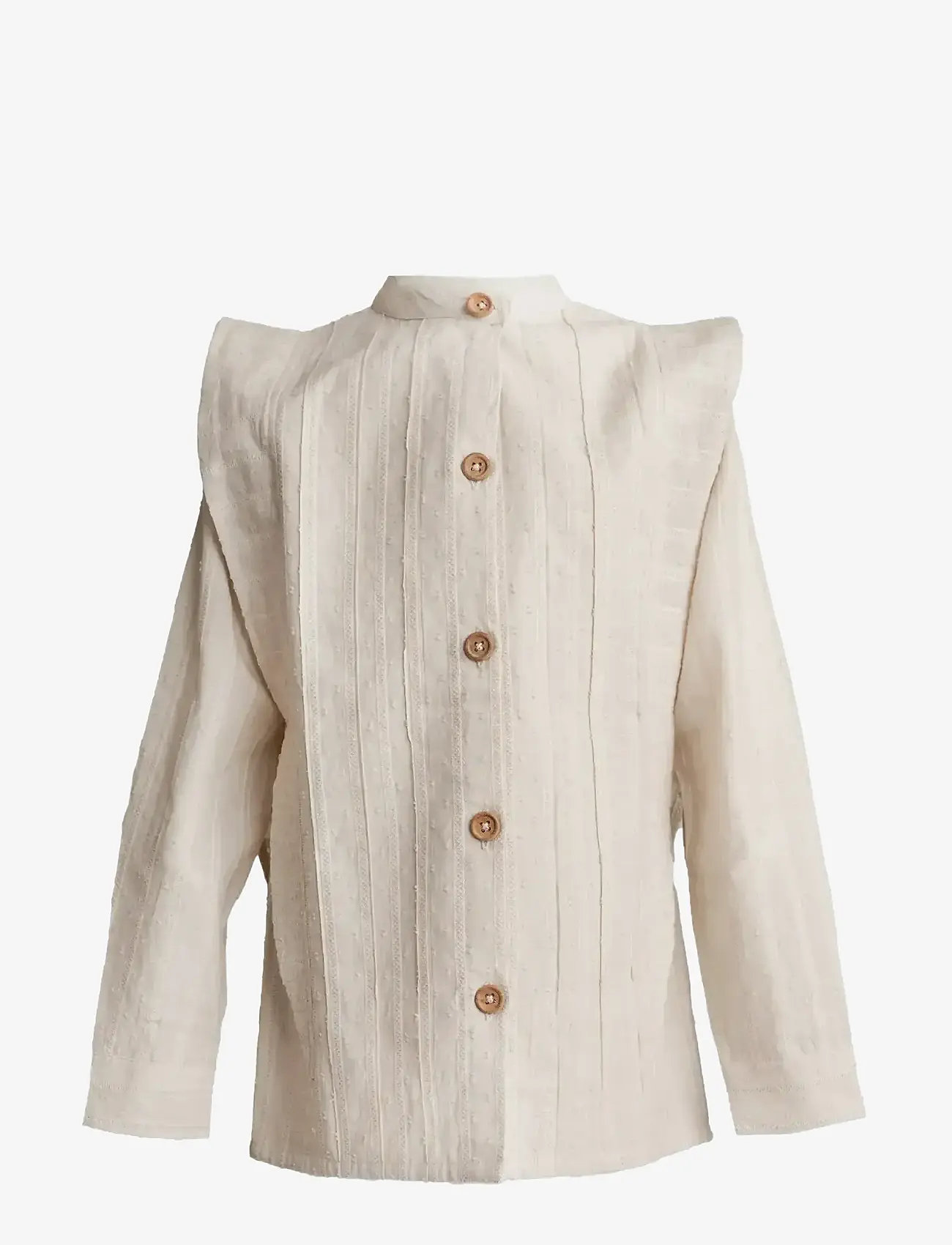 Hanevild - Lace shirt - langærmede skjorter - cream - 1