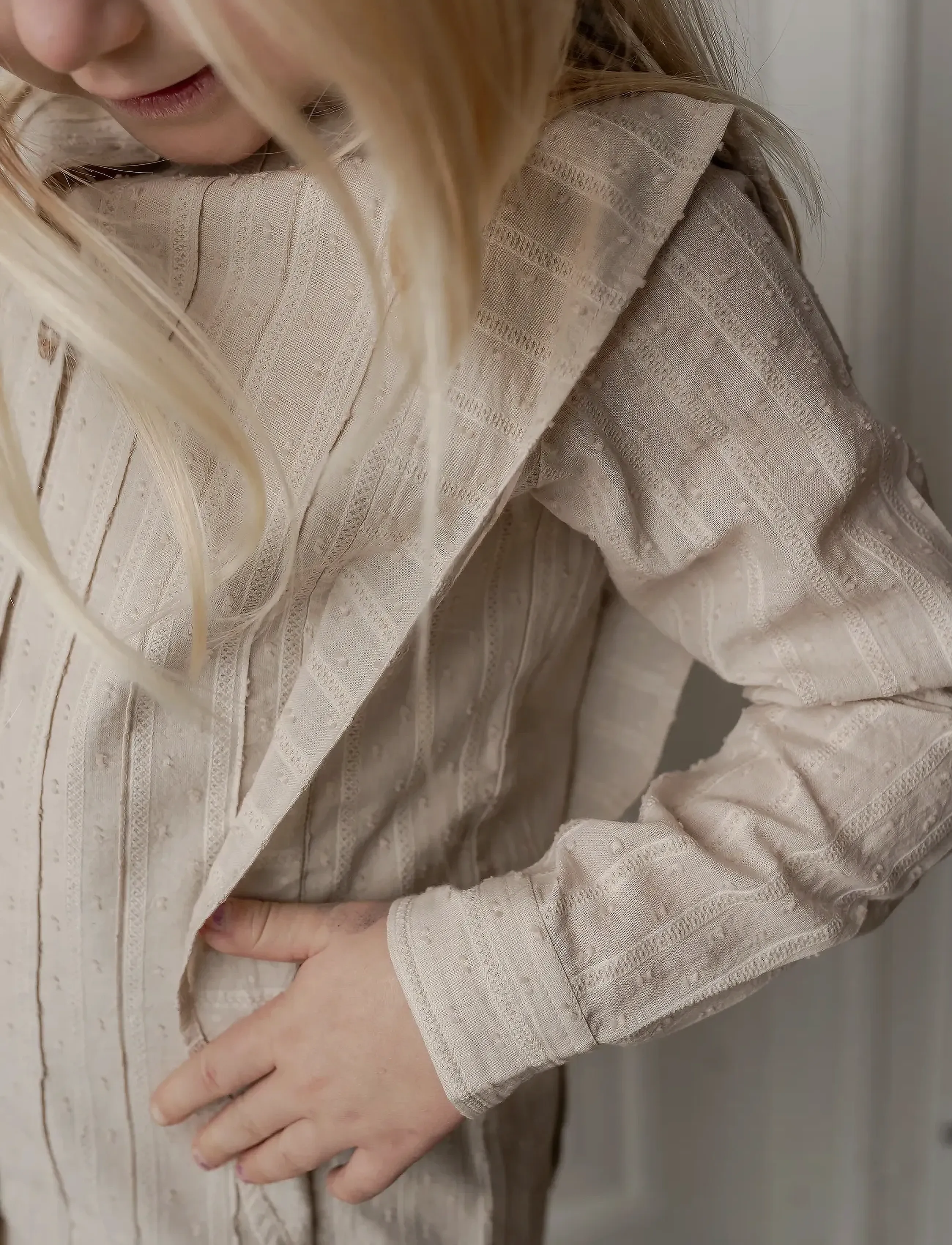 Hanevild - Lace shirt - langärmlige hemden - cream - 3