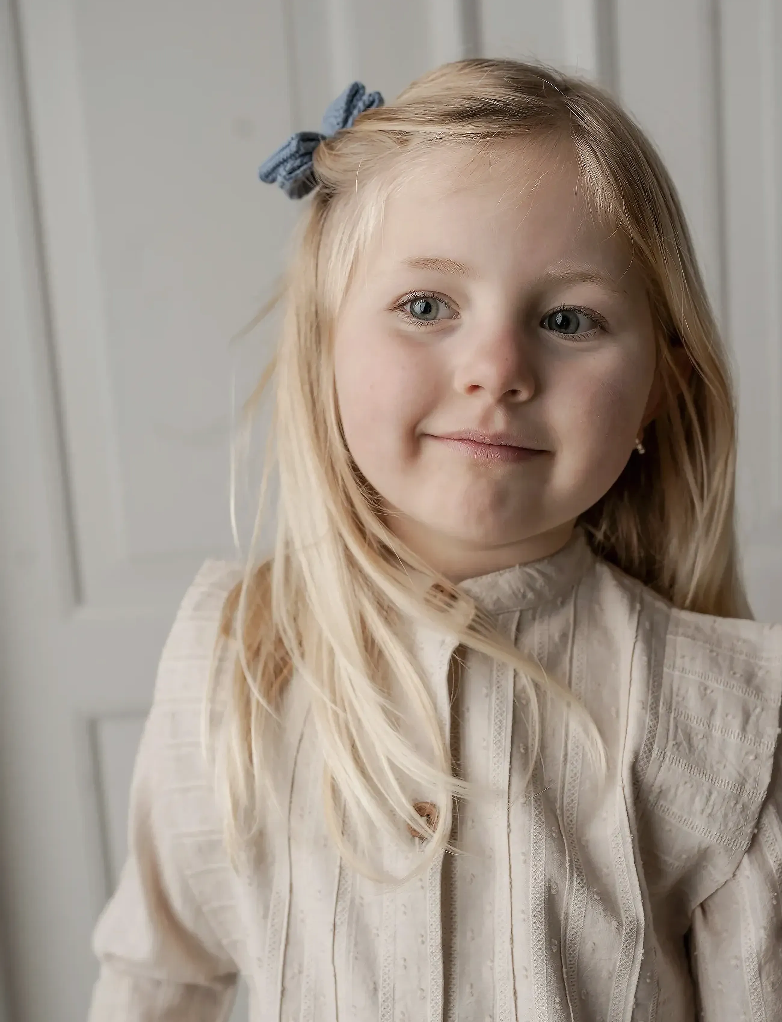 Hanevild - Lace shirt - langärmlige hemden - cream - 4