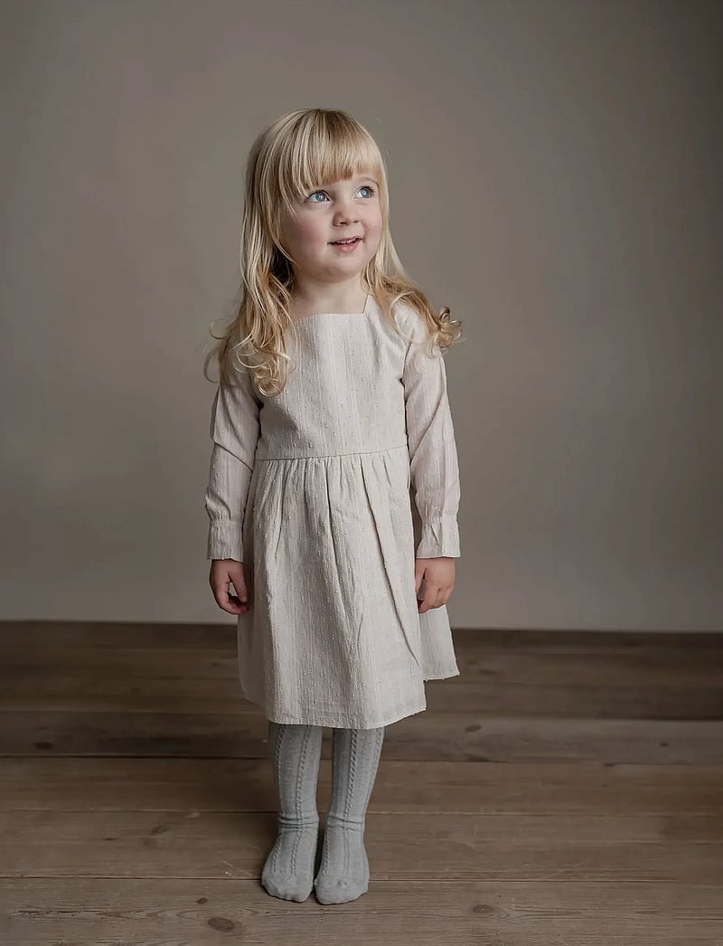 Hanevild - Lace dress - langærmede babykjoler - ivory - 0