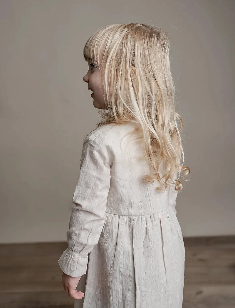 Hanevild - Lace dress - langærmede babykjoler - ivory - 3