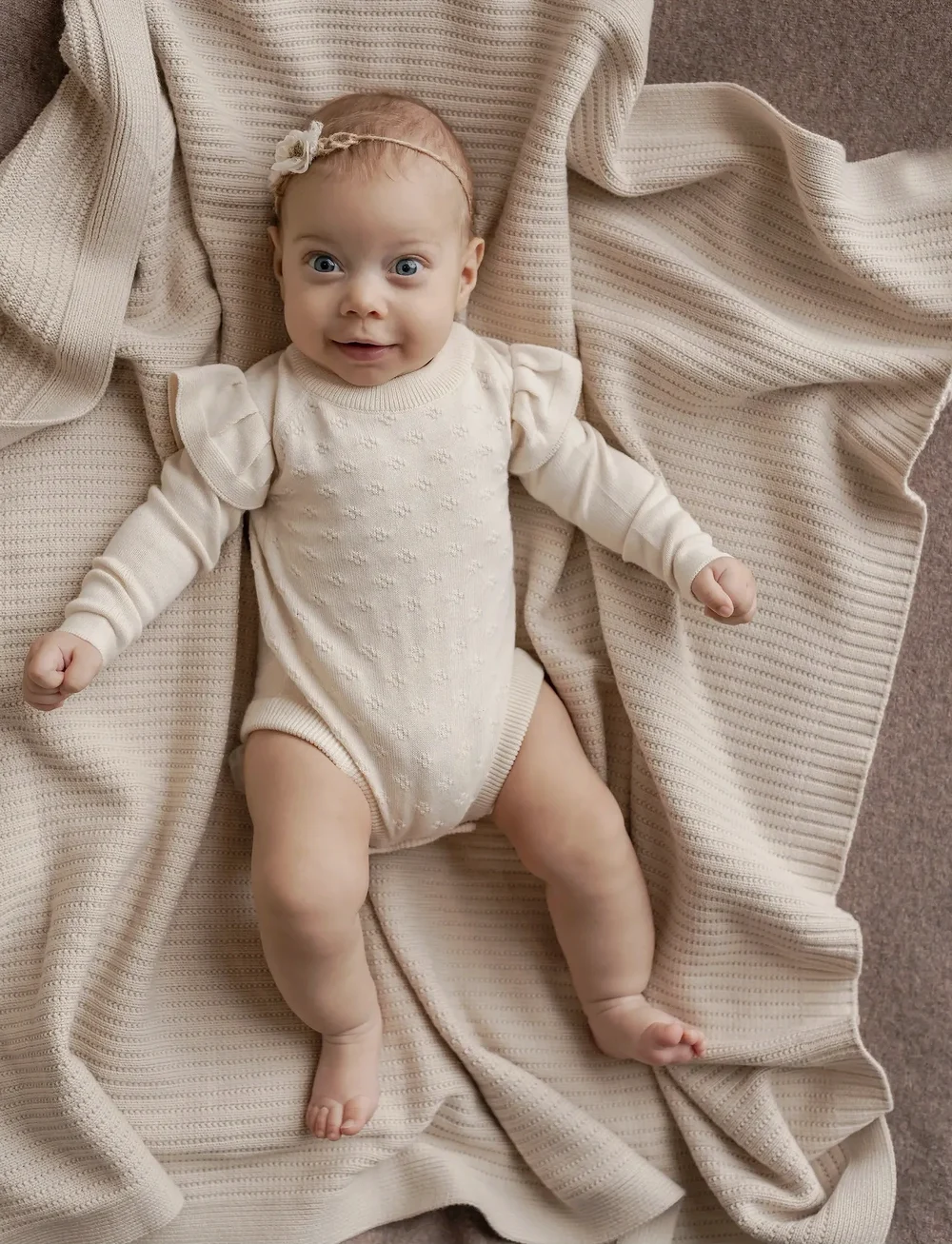 Hanevild - Lucy romper - pitkähihaiset bodyt - ivory - 4