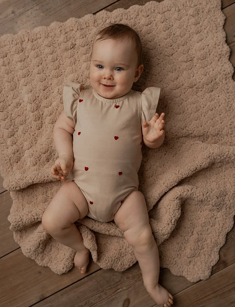 Hanevild - Maggie romper - korte mouwen - summersand - 3