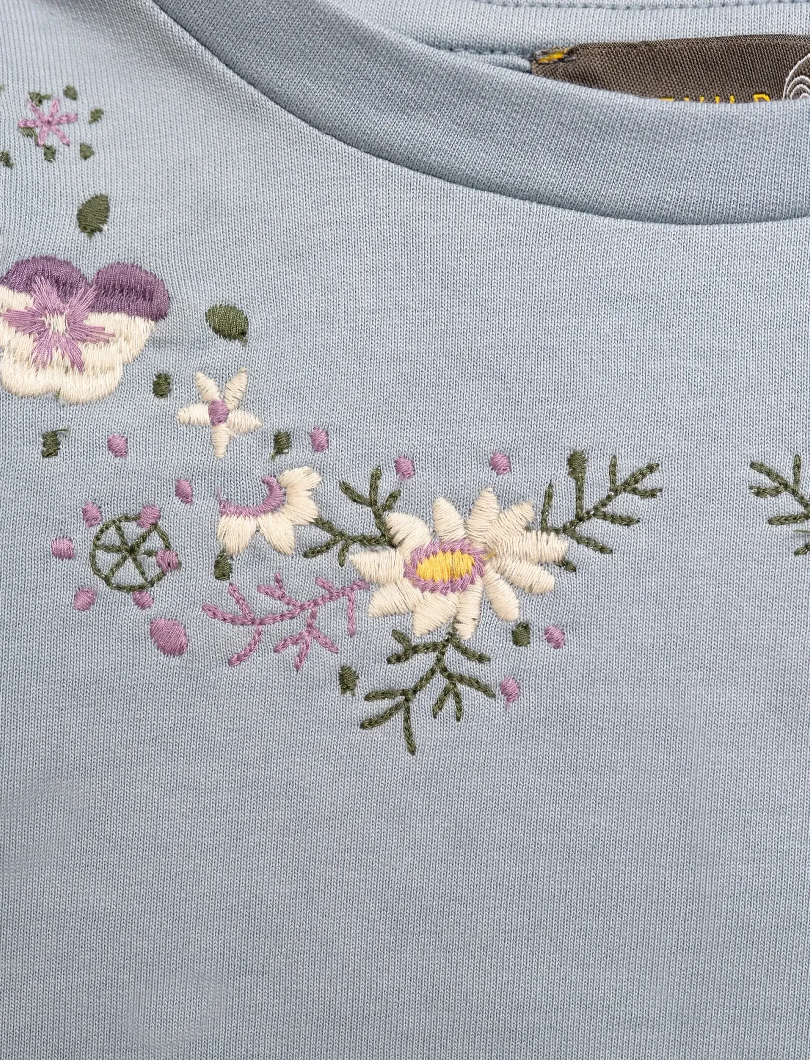 Hanevild - Floral sweater - joggingpeysur - kenttucky blue - 3