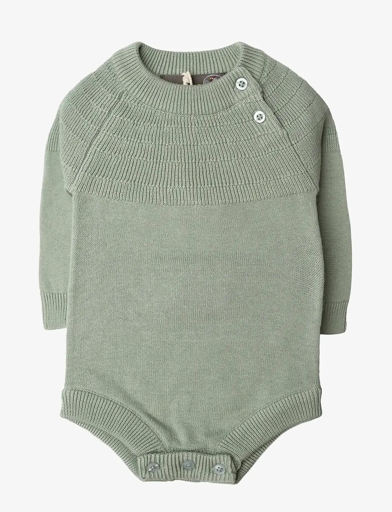 Hanevild - Mingus romper - langärmelige bodys - sage - 1