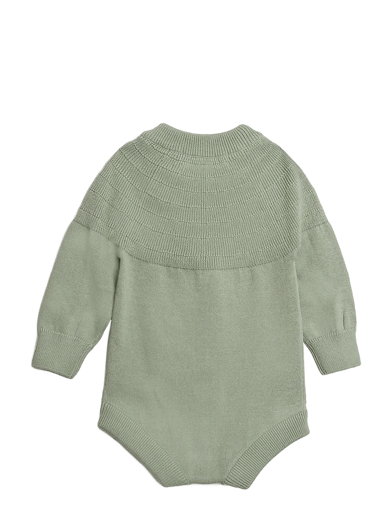 Hanevild - Mingus romper - langärmelige bodys - sage - 2