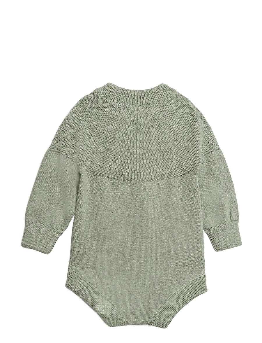 Hanevild - Mingus romper - långärmade bodies - sage - 2