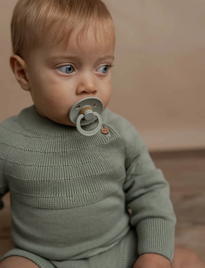 Hanevild - Mingus romper - langärmelige bodys - sage - 0