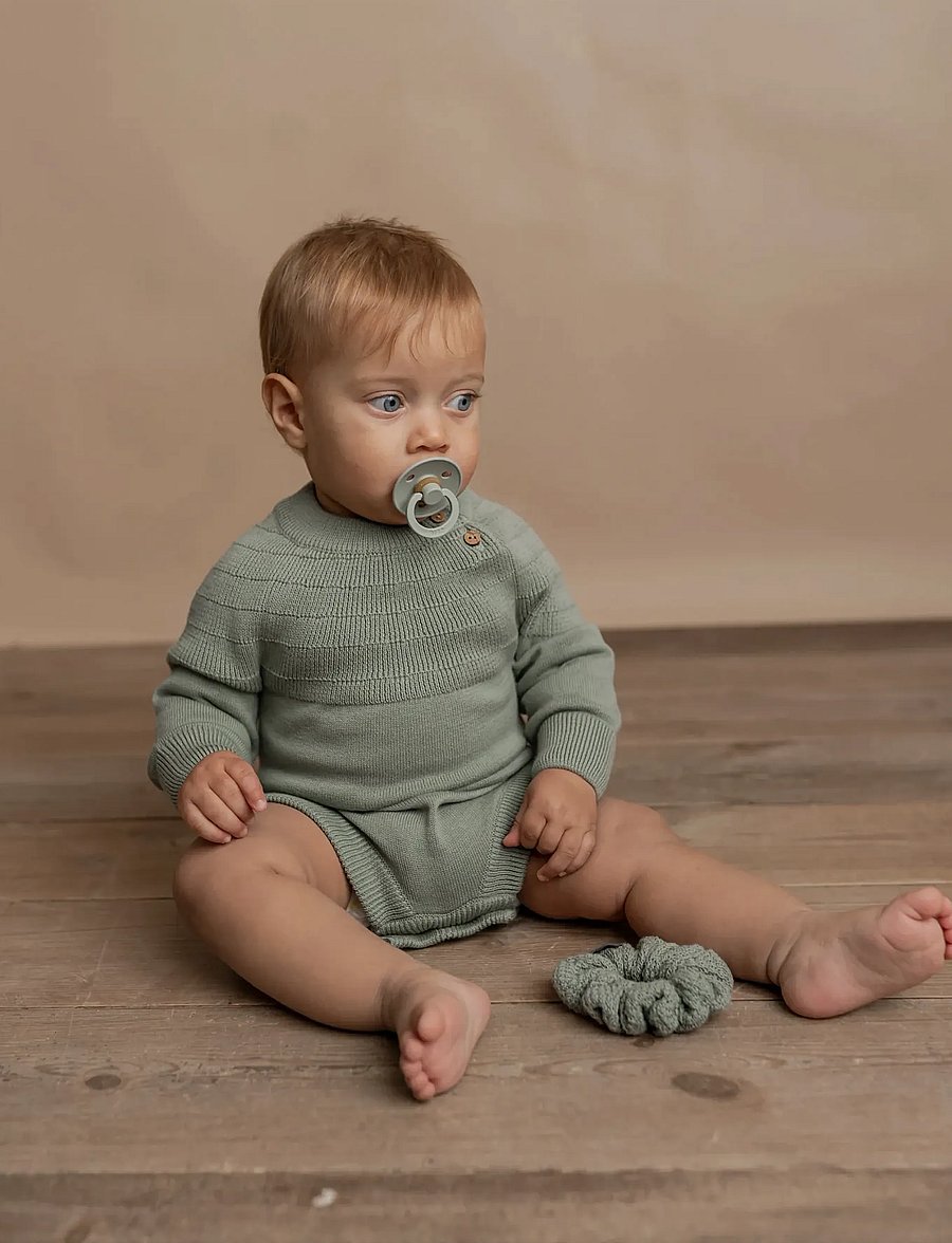 Hanevild - Mingus romper - långärmade bodies - sage - 3