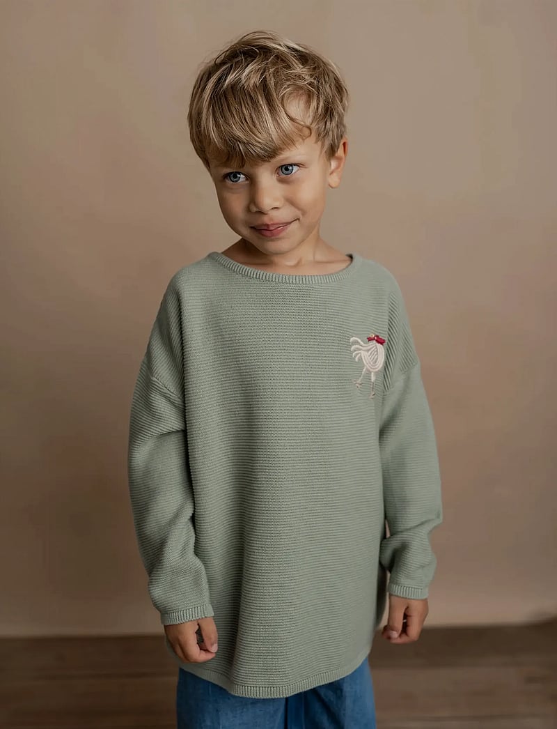 Hanevild - Lauge sweater - stickade tröjor - sage - 0