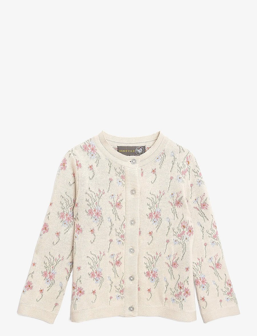 Hanevild - flower cardigan - stickade tröjor - summersand - 1