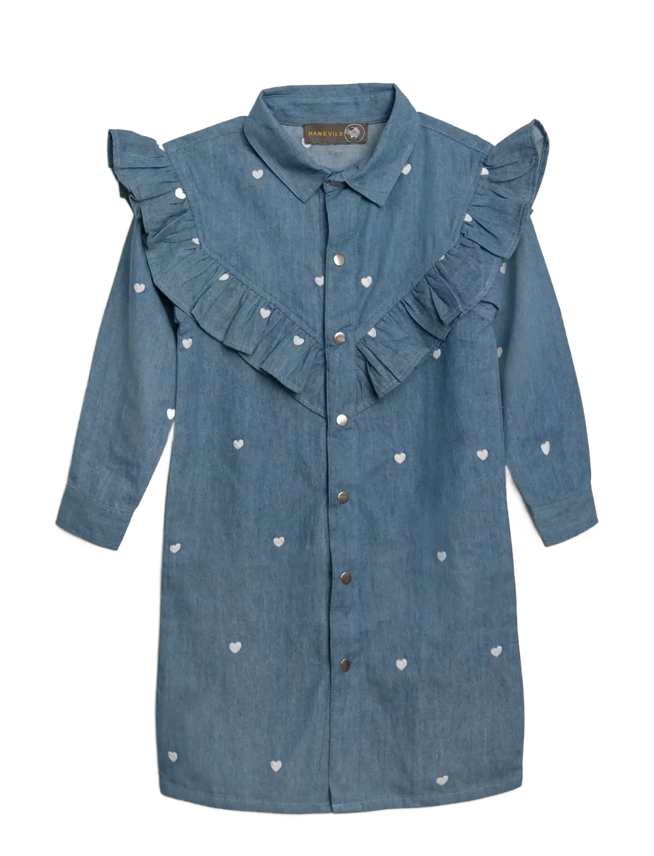 HANEVILD Denim Kleid - (Mädchen) Mother, Daugther, Son Outfit Blau - 86 - Kinder