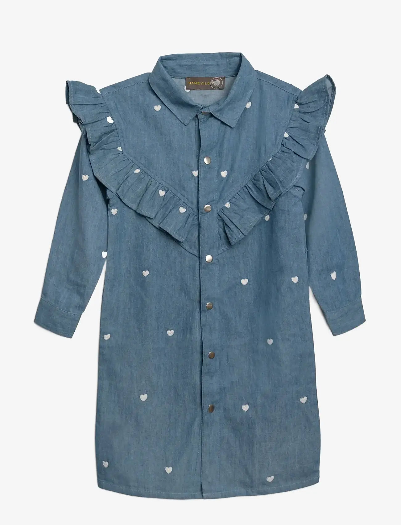 Hanevild - Denim dress - (girl) Mother, daugther, son outfit - långärmade babyklänningar - denim - 1