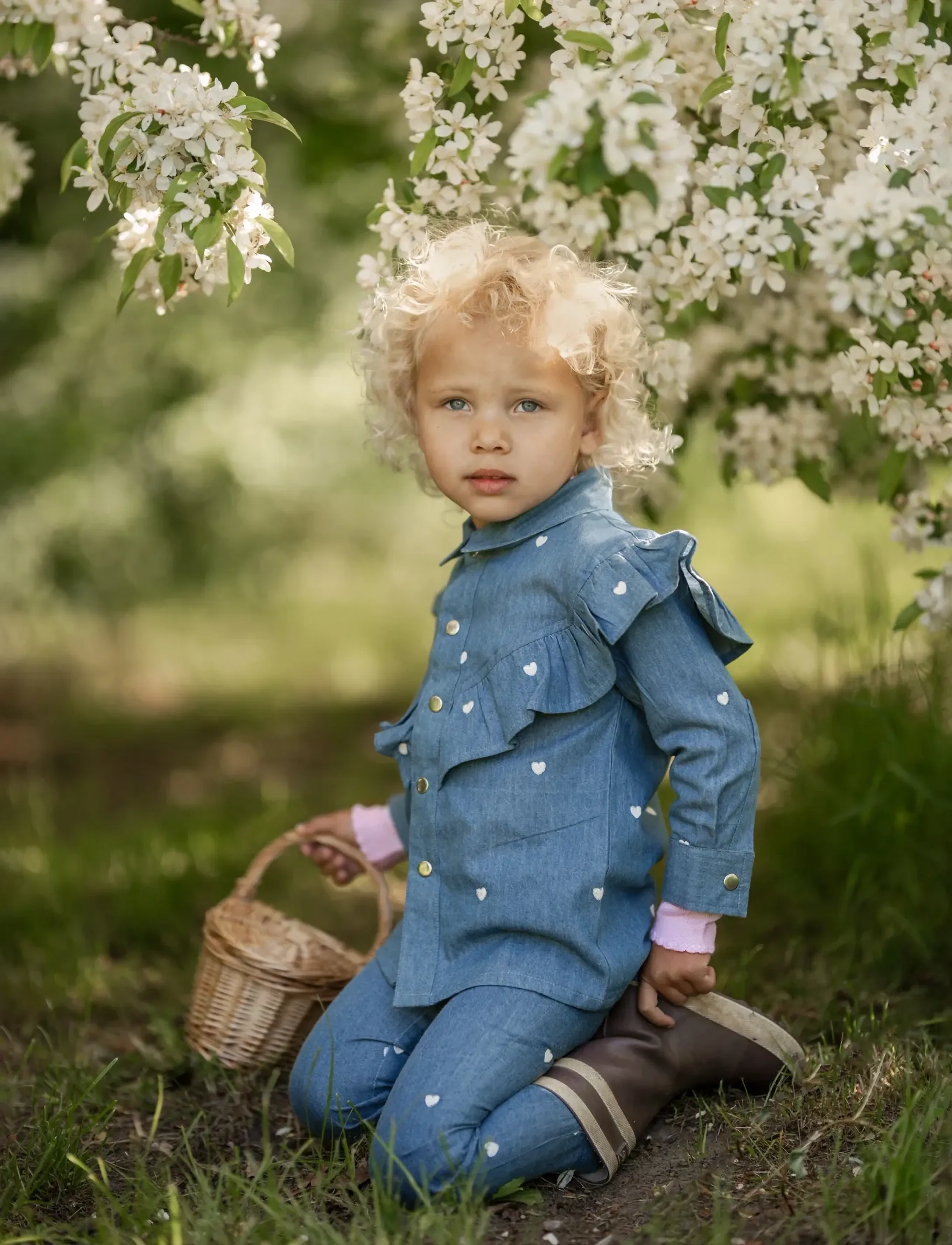 Hanevild - Denim pants - girl & boy - babybukser - denim - 4