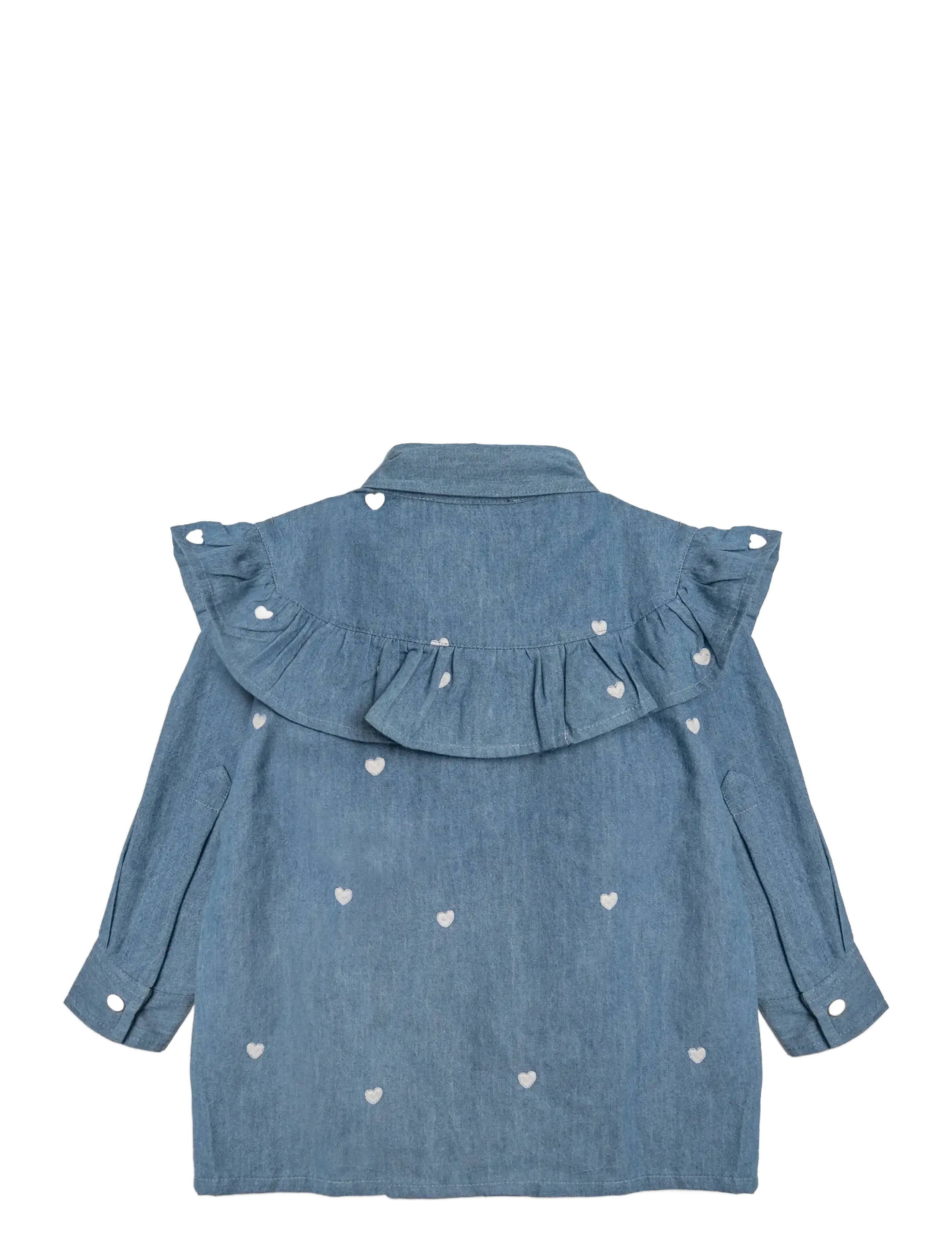 Hanevild - Heart denim shirt - langärmelige babykleider - denim - 2