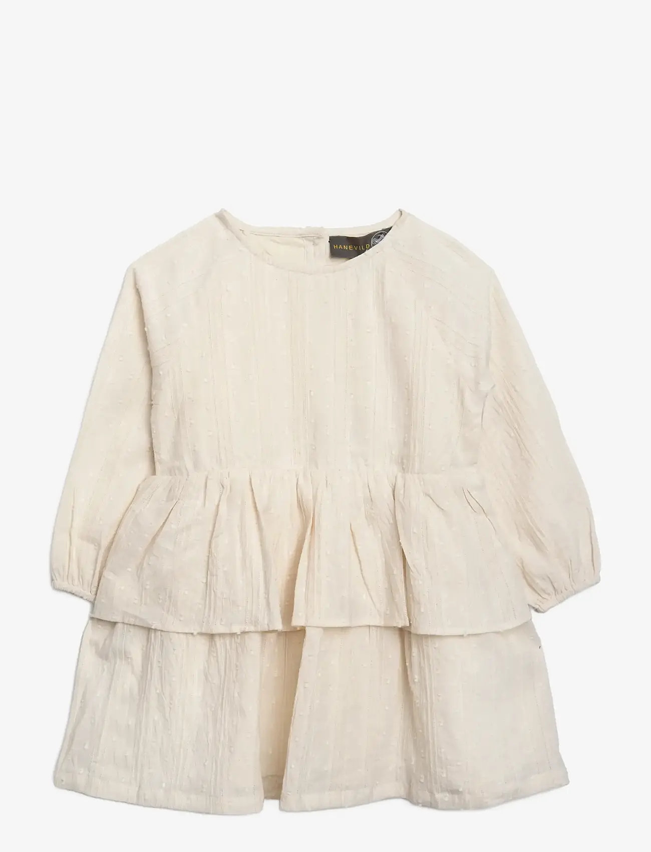 Hanevild - Else dress - pikkade varrukatega beebi kleidid - cream - 1
