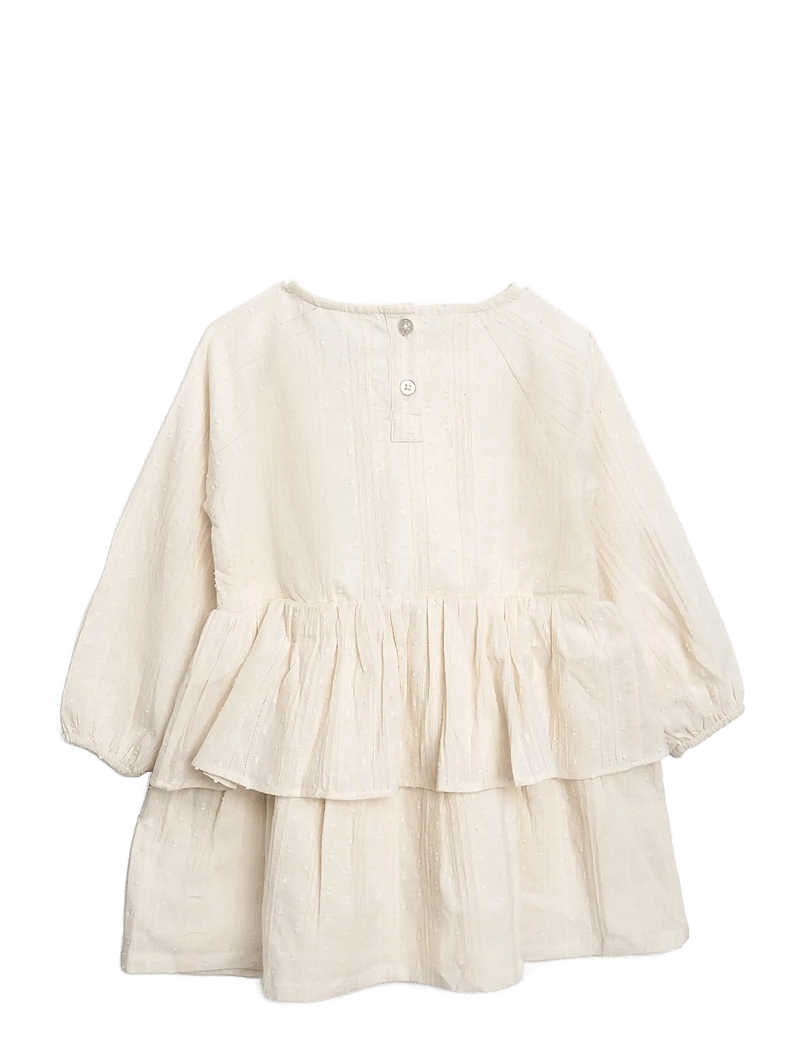 Hanevild - Else dress - pikkade varrukatega beebi kleidid - cream - 2
