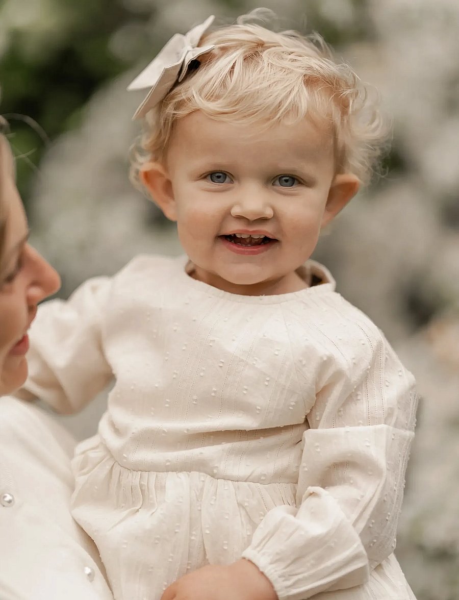 Hanevild - Else dress - langärmelige freizeitkleider - cream - 3