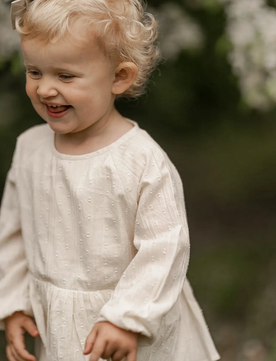 Hanevild - Else dress - langærmede hverdagskjoler - cream - 4