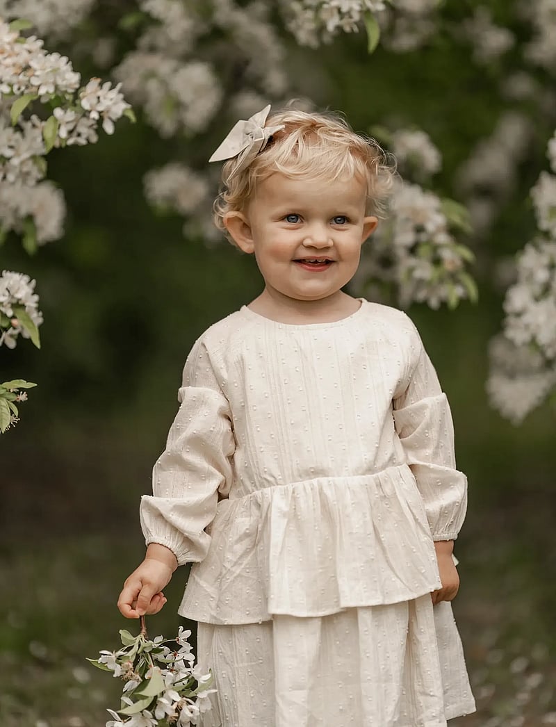 Hanevild - Else dress - pikkade varrukatega beebi kleidid - cream - 5