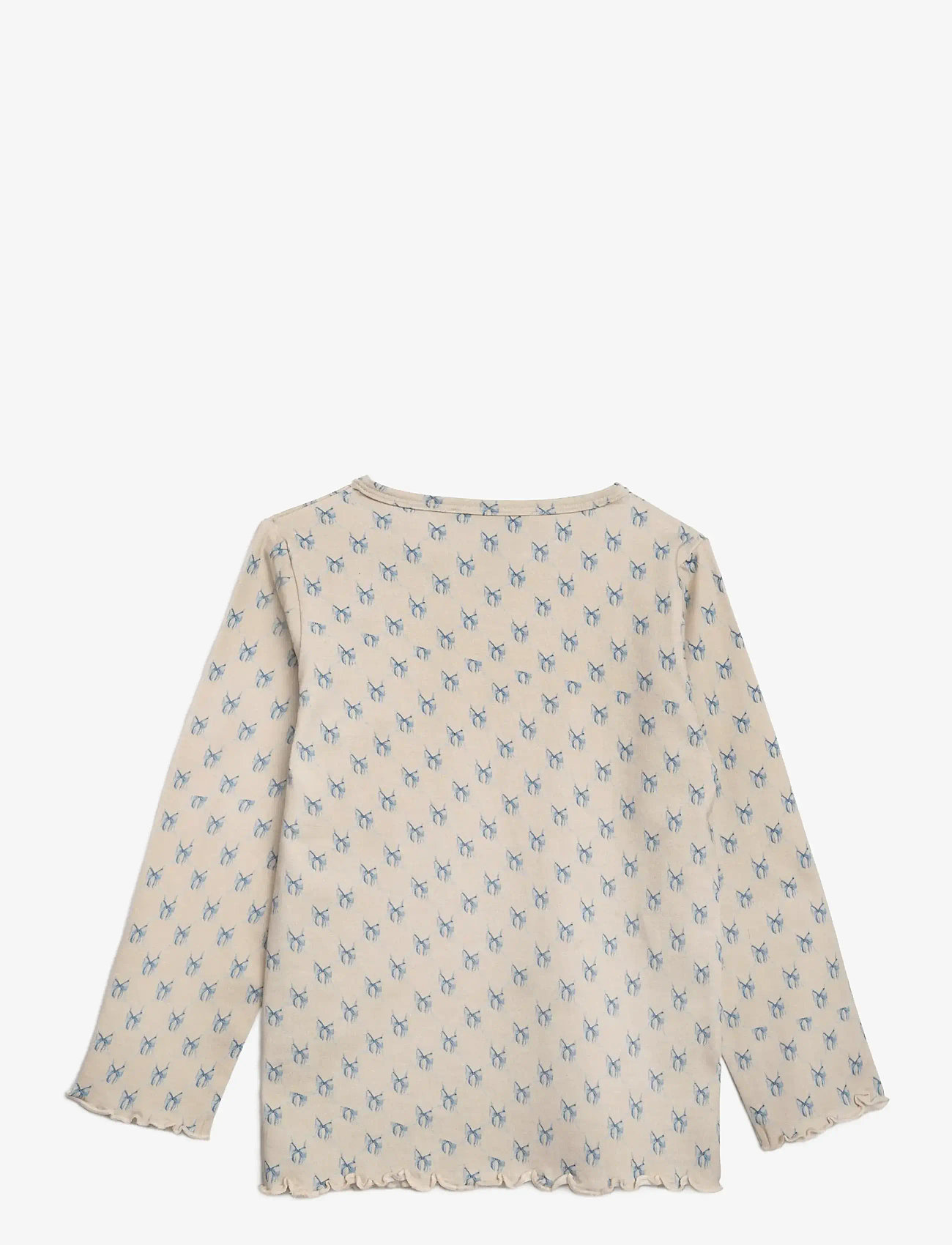 Hanevild - Bow blouse - langærmede t-shirts - cream - 2