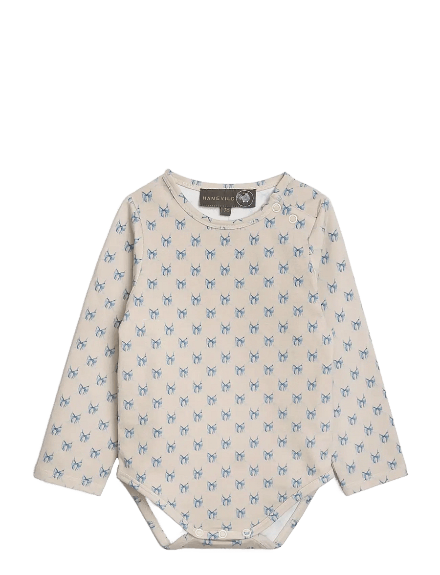 Hanevild - Bow romper - langärmelige bodys - summersand - 1