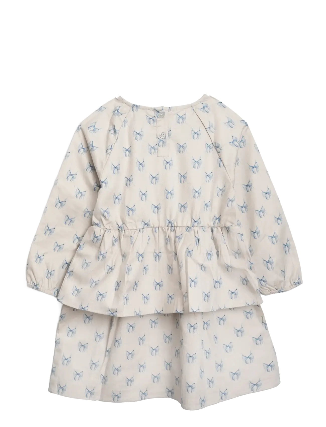 Hanevild - bow dress - langærmede babykjoler - cream - 2