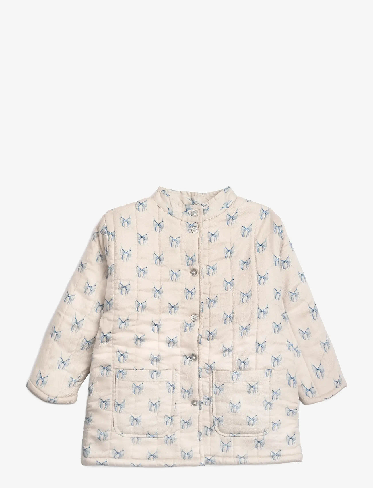 Hanevild - Bow jacket - quilted jackets - cream - 1