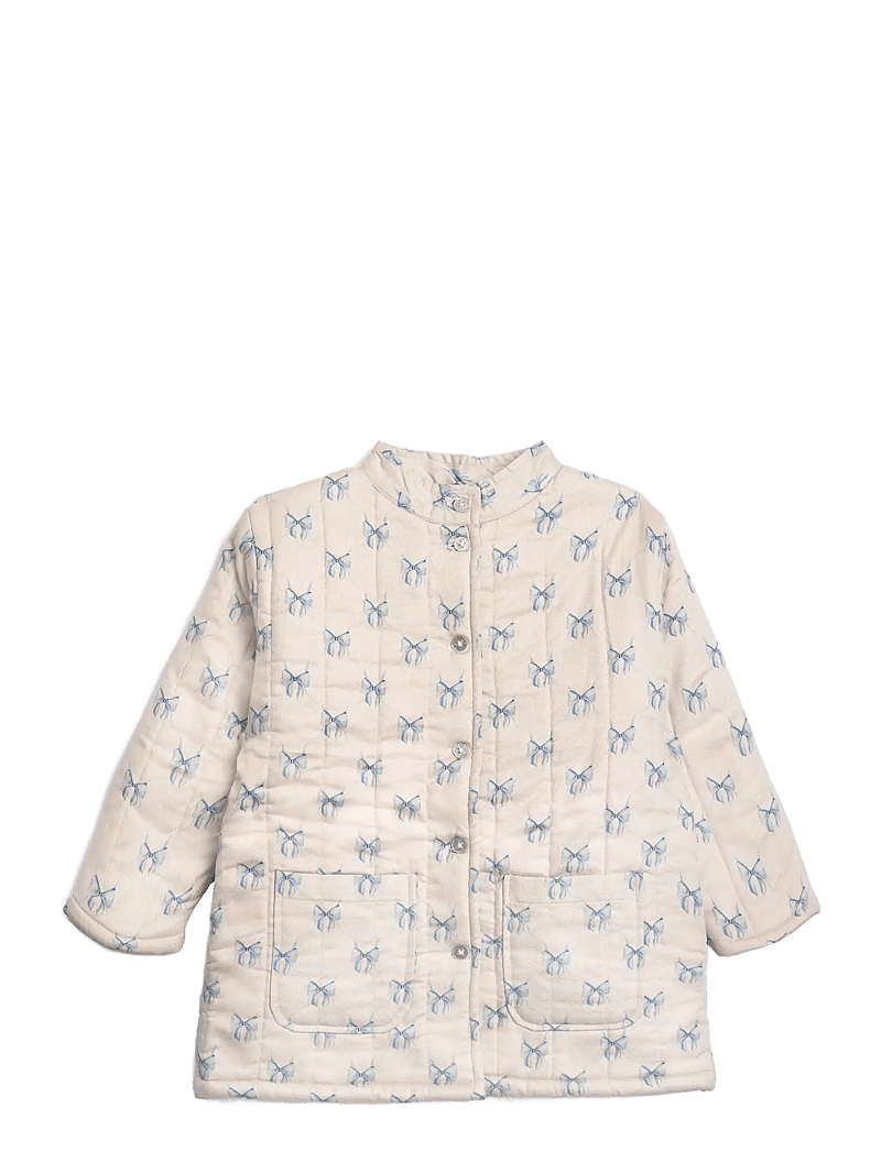 Hanevild - Bow jacket - quilted jackets - cream - 1