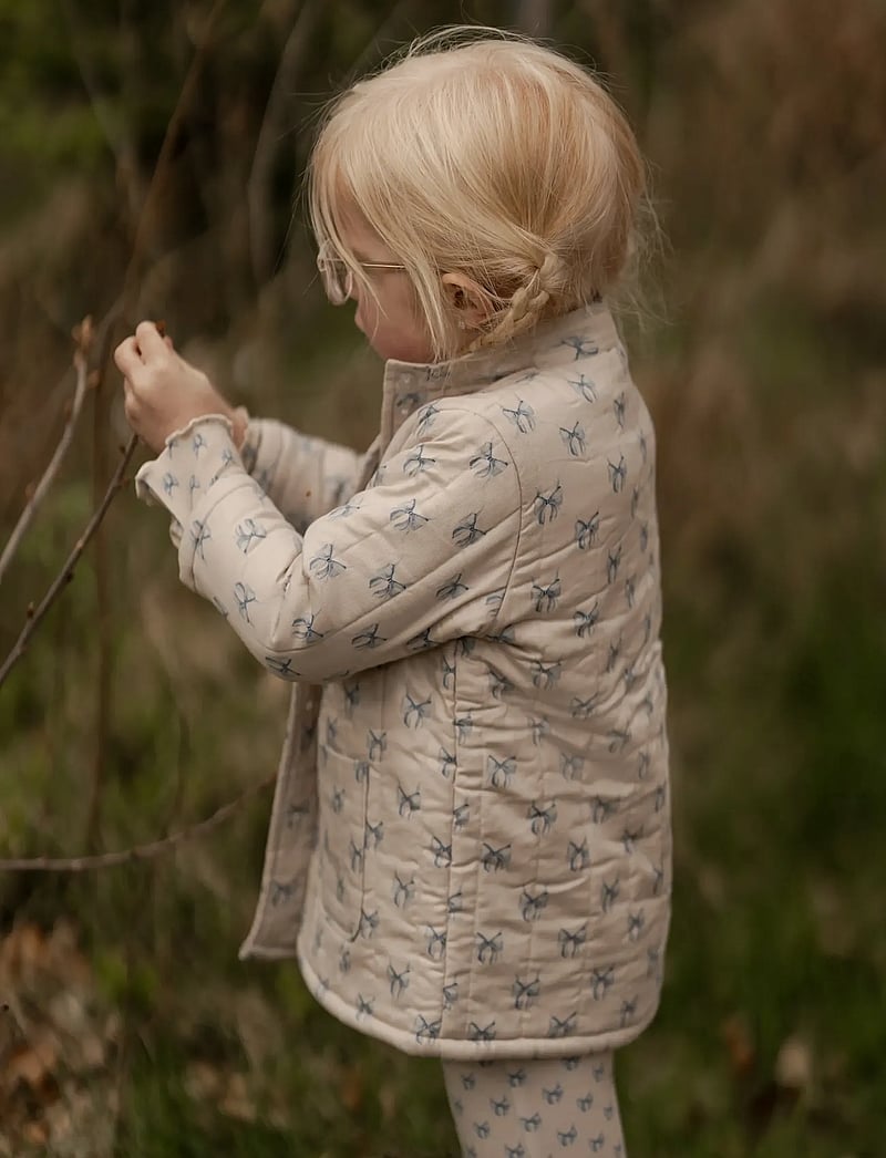 Hanevild - Bow jacket - quilted jackets - cream - 3
