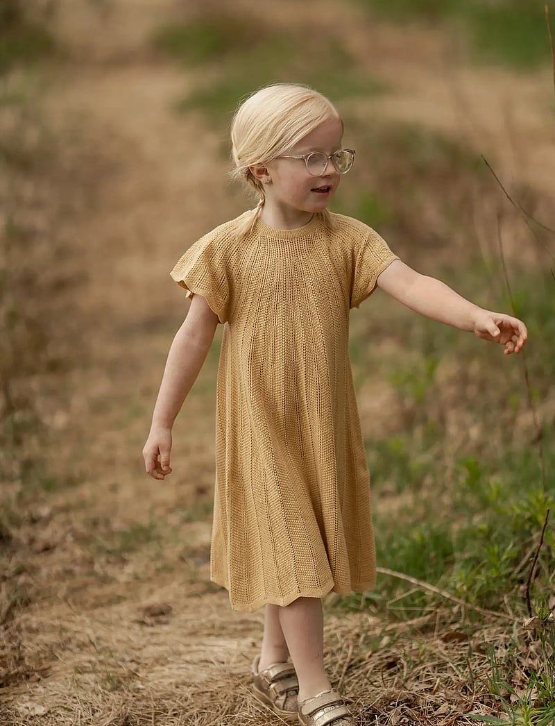 Hanevild - Vibe dress - kortærmede babykjoler - italien straw - 0