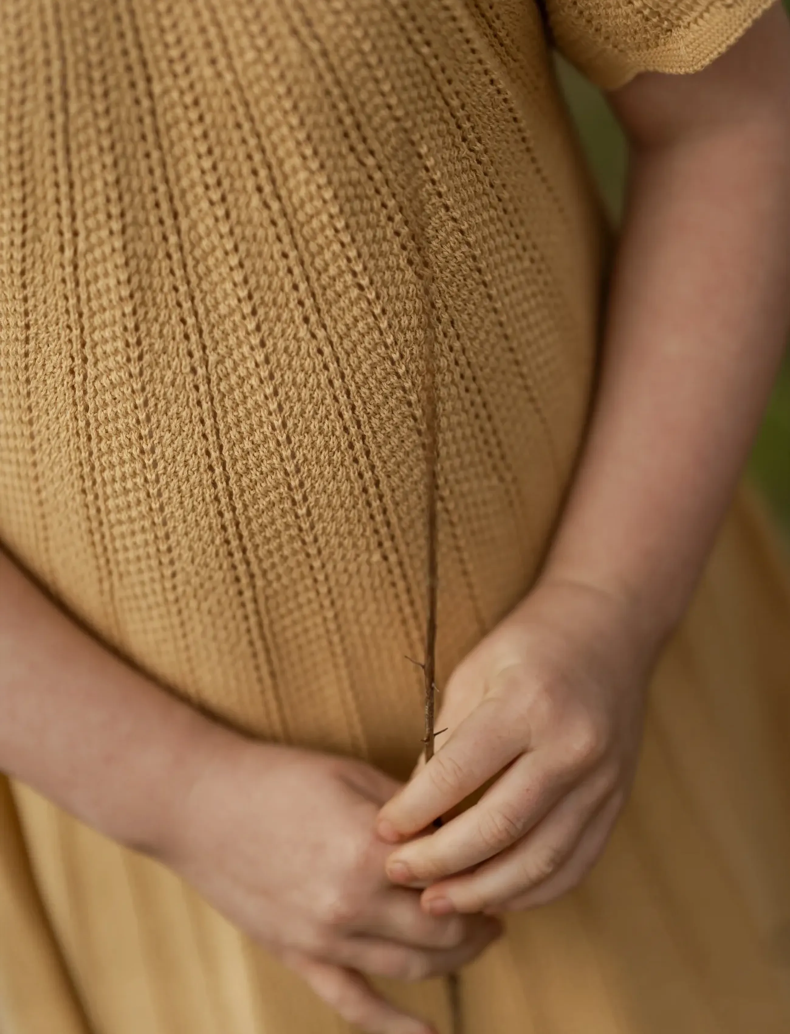 Hanevild - Vibe dress - kurzärmelige babykleider - italien straw - 5