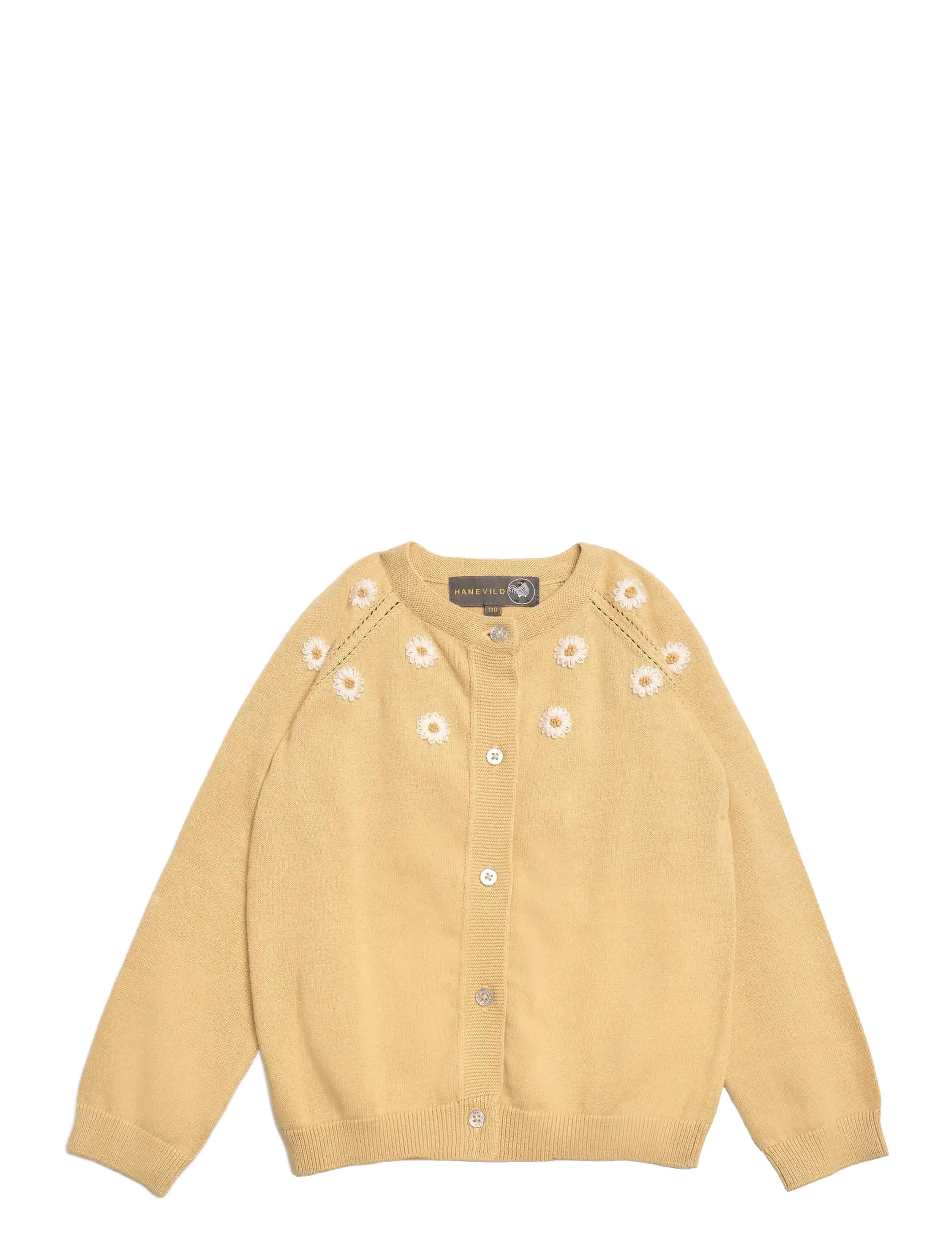 Hanevild Daisy cardigan - Odzież - ITALIEN STRAW / beige