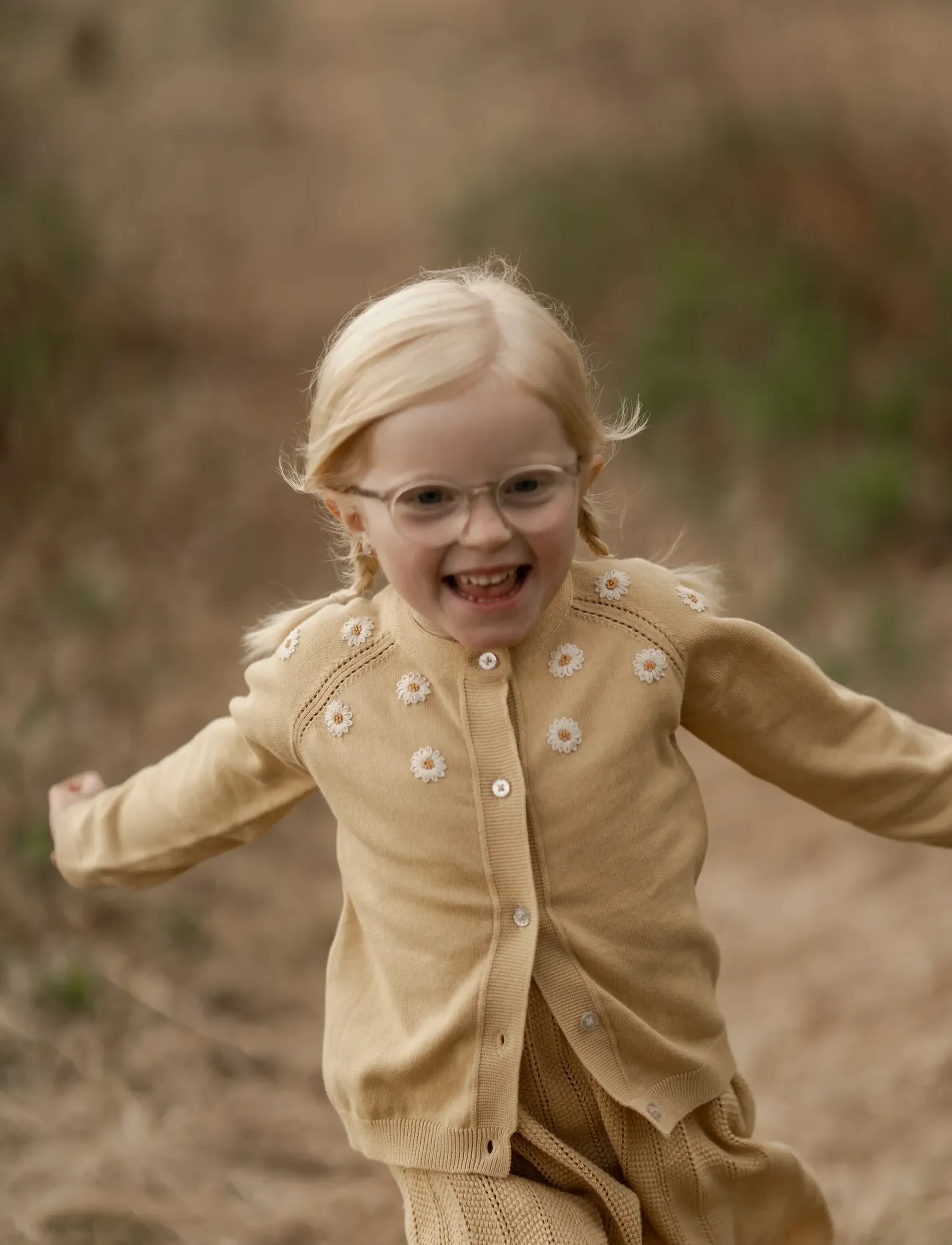 Hanevild Daisy cardigan - Oberteile - ITALIEN STRAW / beige