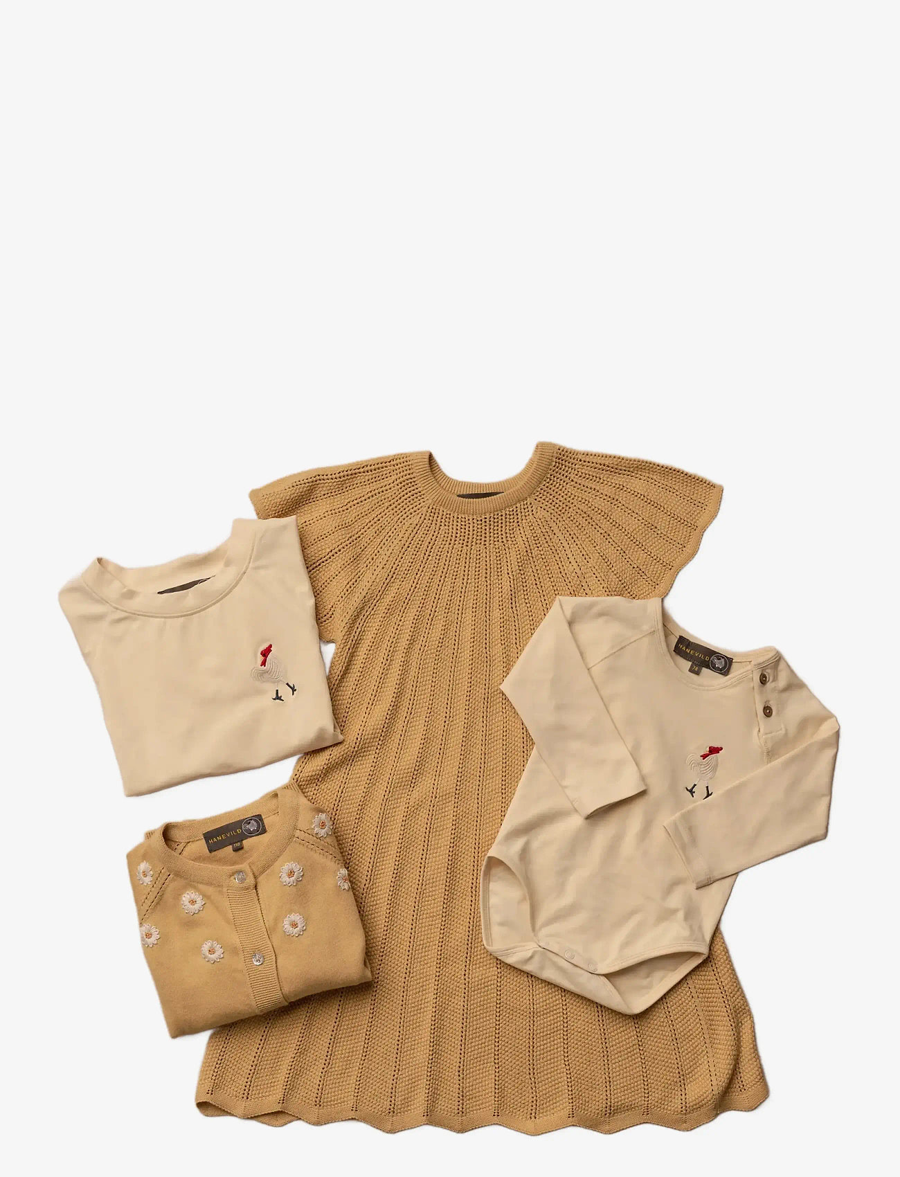Hanevild - Daisy cardigan - cardigans - italien straw - 3