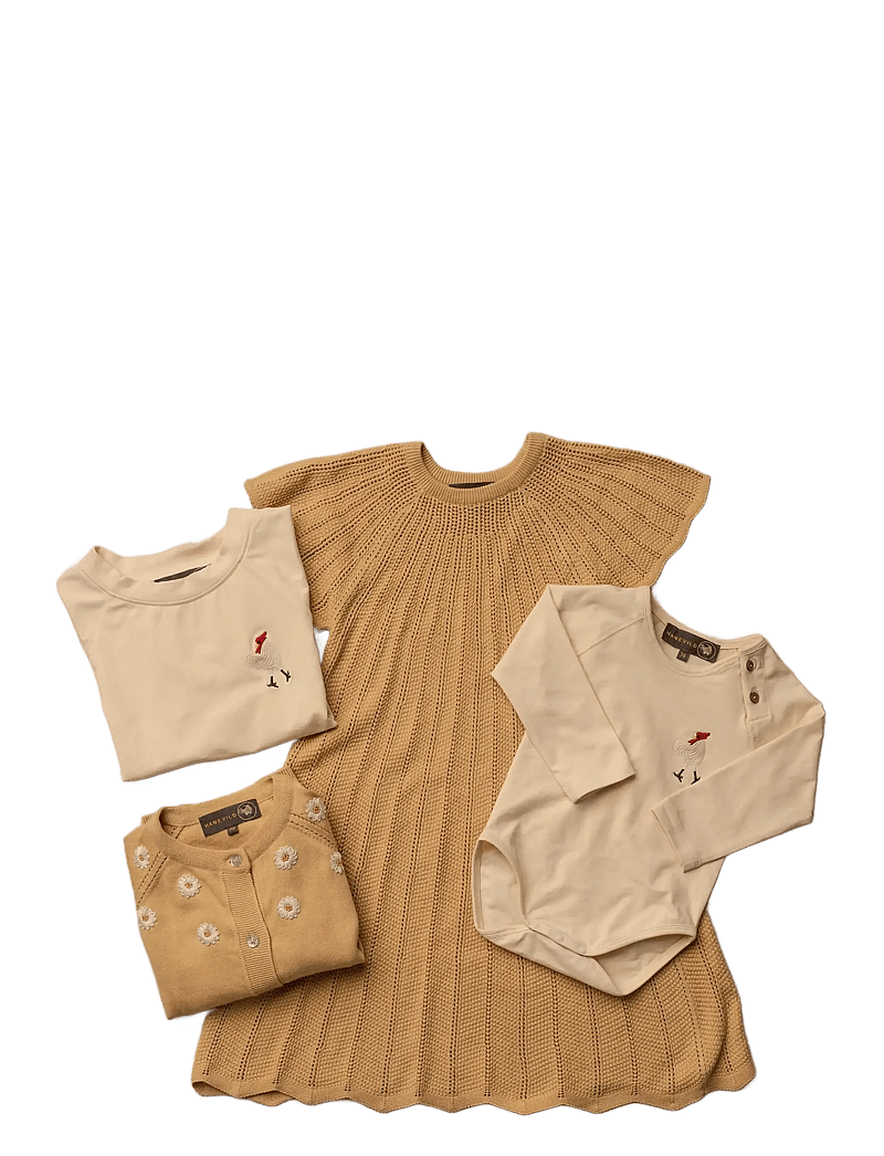 Hanevild - Daisy cardigan - cardigans - italien straw - 3