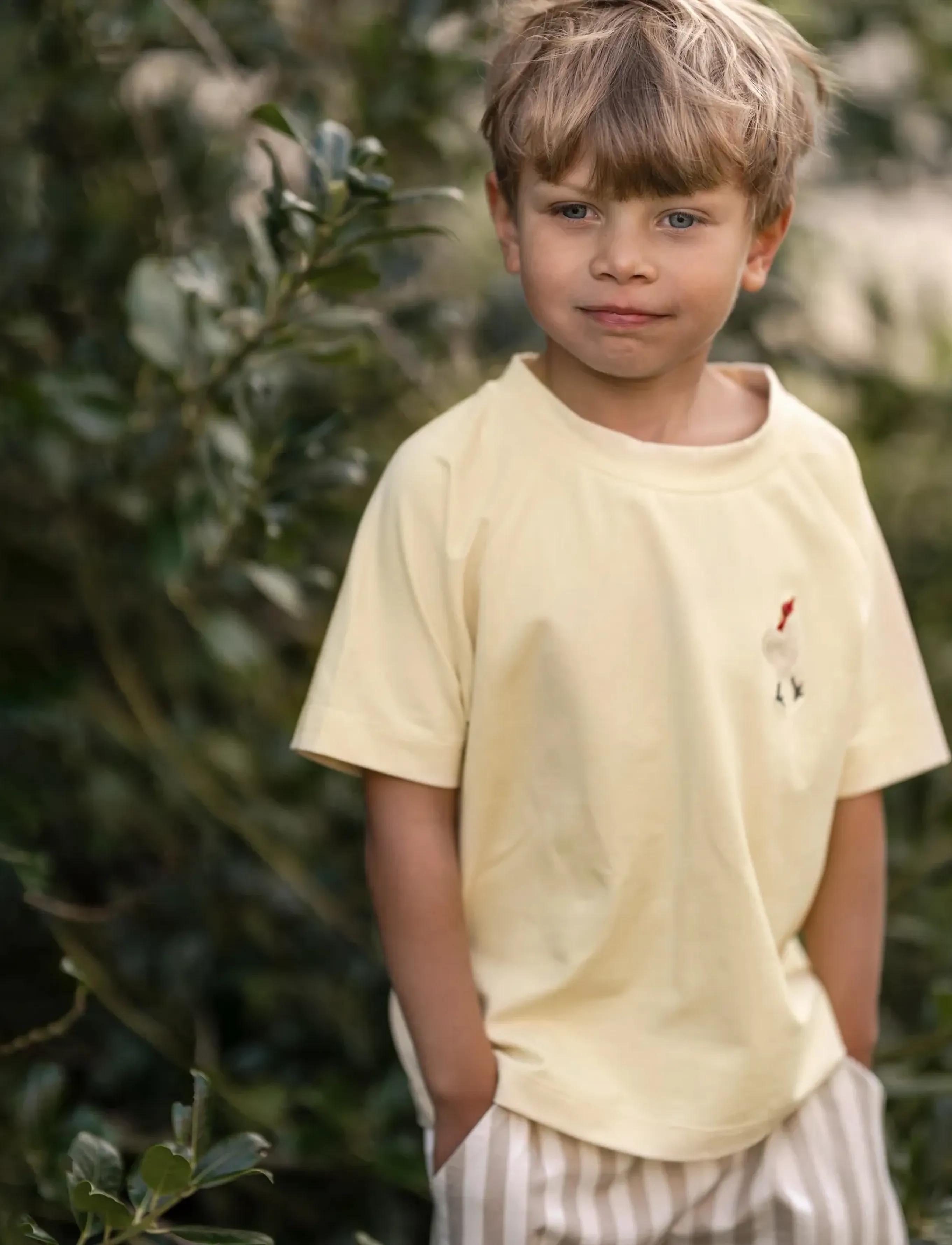 Hanevild Summer T-Shirt, 86/92, Beige, T-Shirts > Kortærmede, Børn