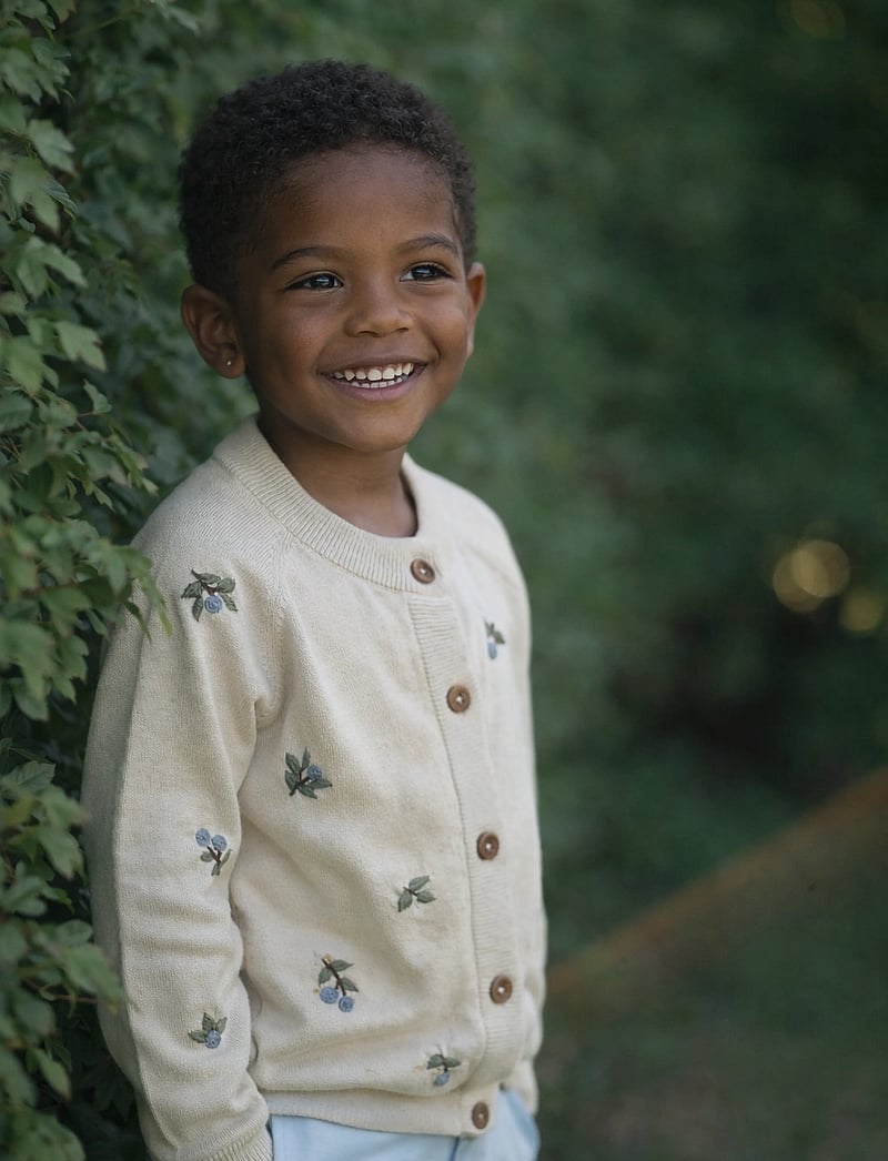Hanevild - Blueberry cardigan - cardigans - summer sand - 3